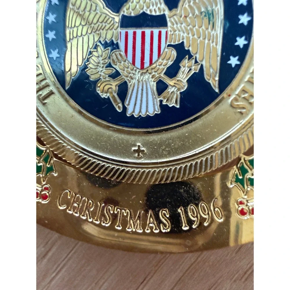 White House Historical Association 1996 Ornament Millard Fillmore Gold Seal